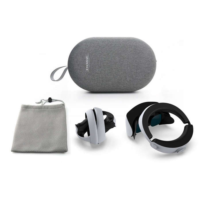 For PlayStation VR2  DOBE Portable Multifunctional Storage Bag Lens Protector