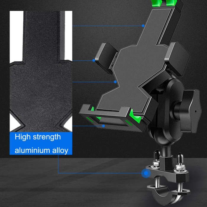 A04 Metal Motorcycle Mobile Phone Navigation Bracket Bicycle Frame Multifunctional Car Fixed Clam...