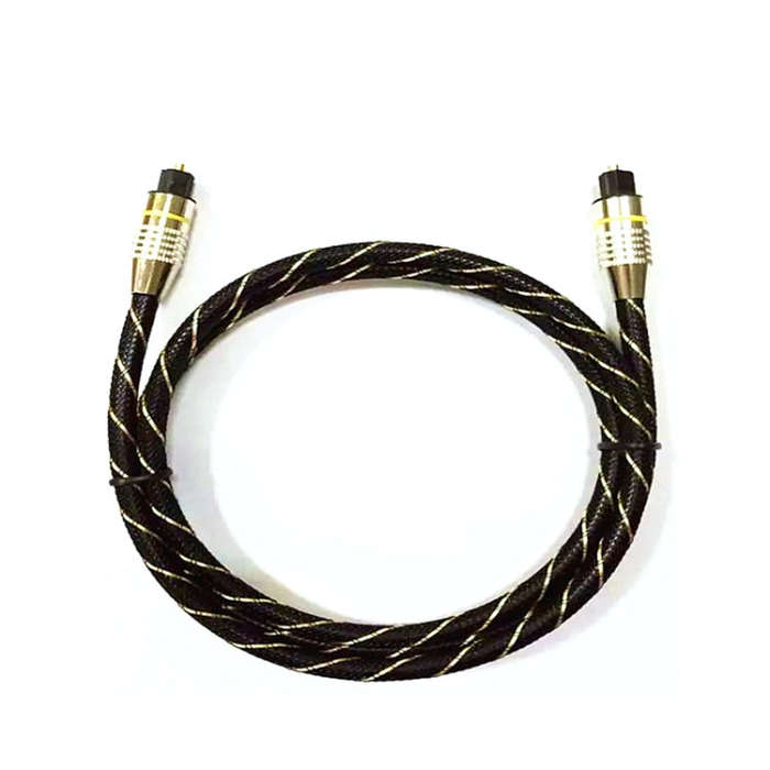EMK HB/A6.0 SPDIF Interface Digital High-Definition Audio Optical Fiber Cable, Length: 1.5m(Black...