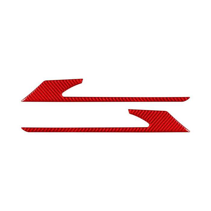 For 2019-2024 BMW 8 Series G14 Left and Right Drive 2pcs /Set Rear Fog Light Eyebrow Sticker(Red)