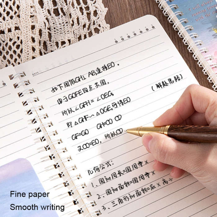 4books /Set  W752B Oil Painting Landscape A5 Coil Book Thickened Horizontal Line Notebook(Sell Ha...