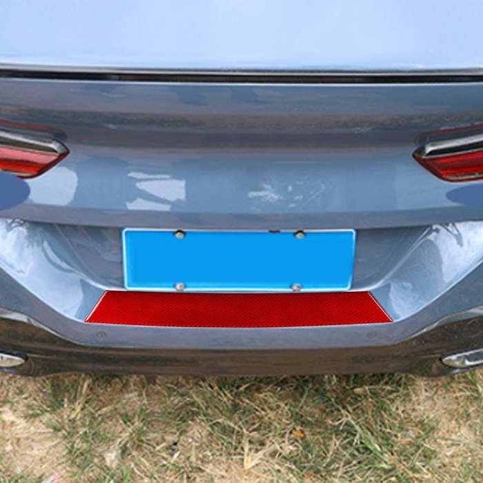 For 2019-2024 BMW 8 Series G14 Universal External Rear Guard Plate Sticker(Black)