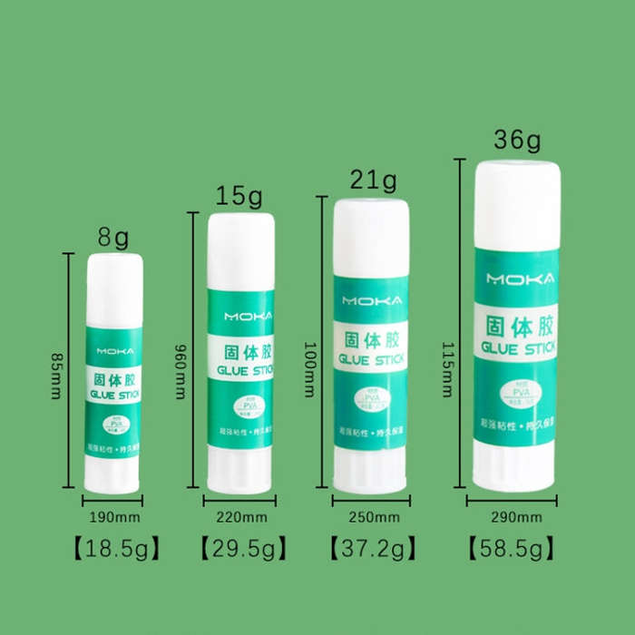 24pcs 8g MOKA Solid Glue Student Stationery Children Handmade Solid Glue Stick