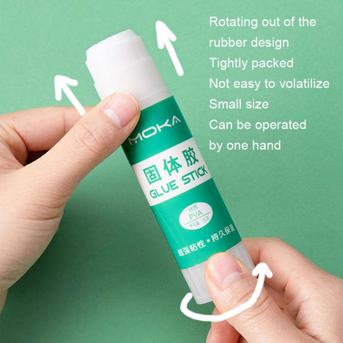 24pcs 8g MOKA Solid Glue Student Stationery Children Handmade Solid Glue Stick