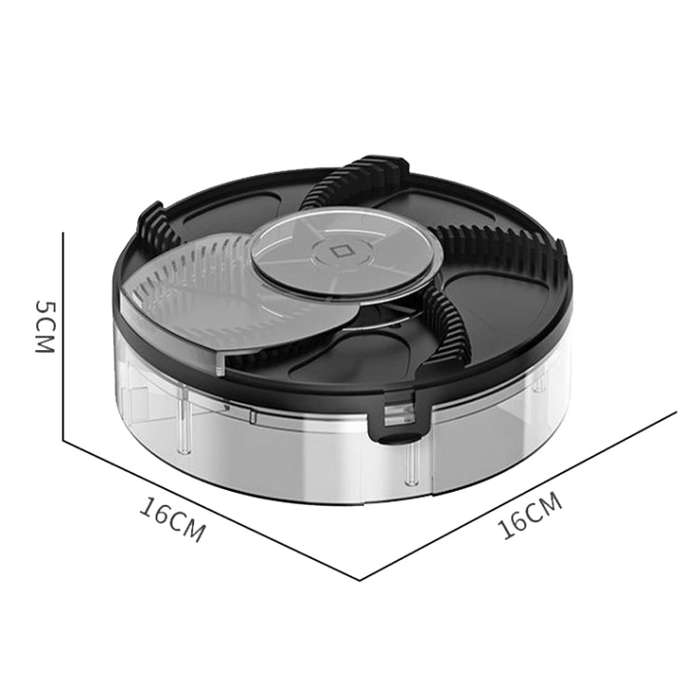S008 Automatic Fly Killer Silent USB Household Fly Trap, Spec: 1200mAh Battery Charging Type (Black)