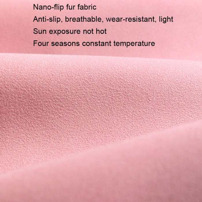 Flip-fur Car Cushion Breathable Ventilation Cushion for Four Seasons, Style: Long Rear Cushion(Or...