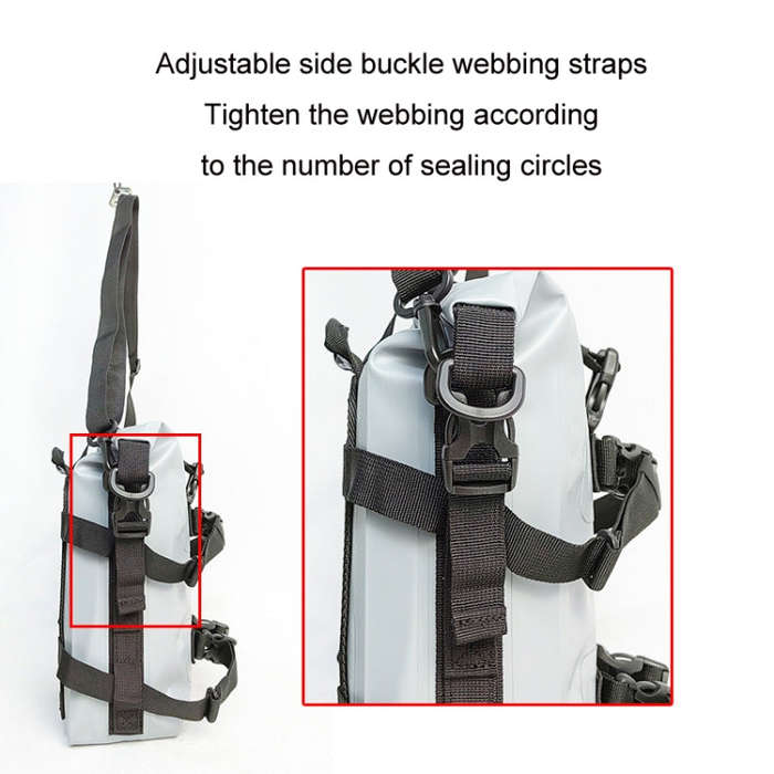 LONGHIKER Motorcycle Quick Release Waterproof Bumper Side Bag(Orange)