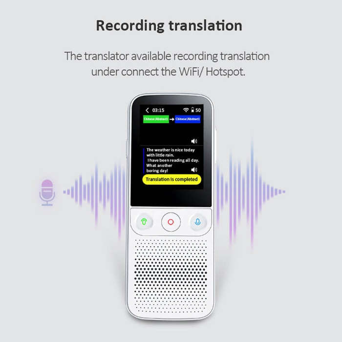 T10Pro Wifi Artificial Intelligence Photo / Recording Translating Machine Supports 138 Languages(...