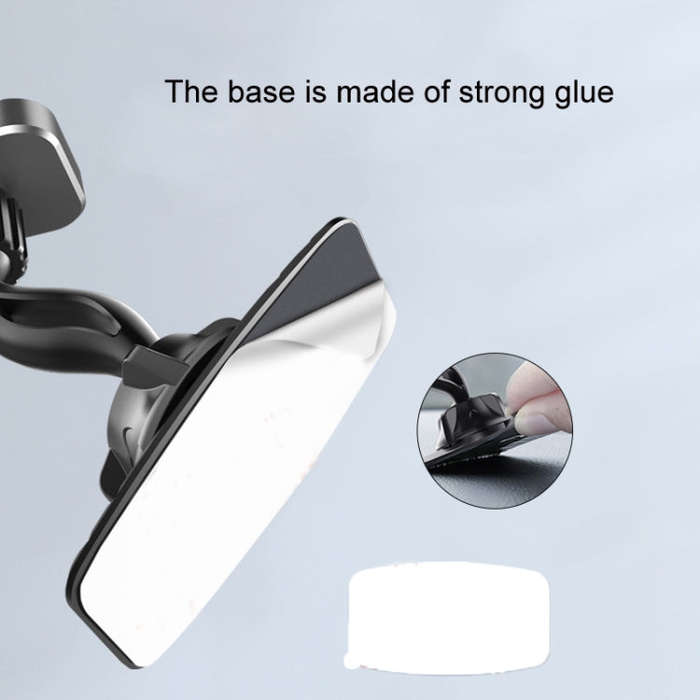 Car Center Console Paste Magnetic Mobile Phone Holder(Black)