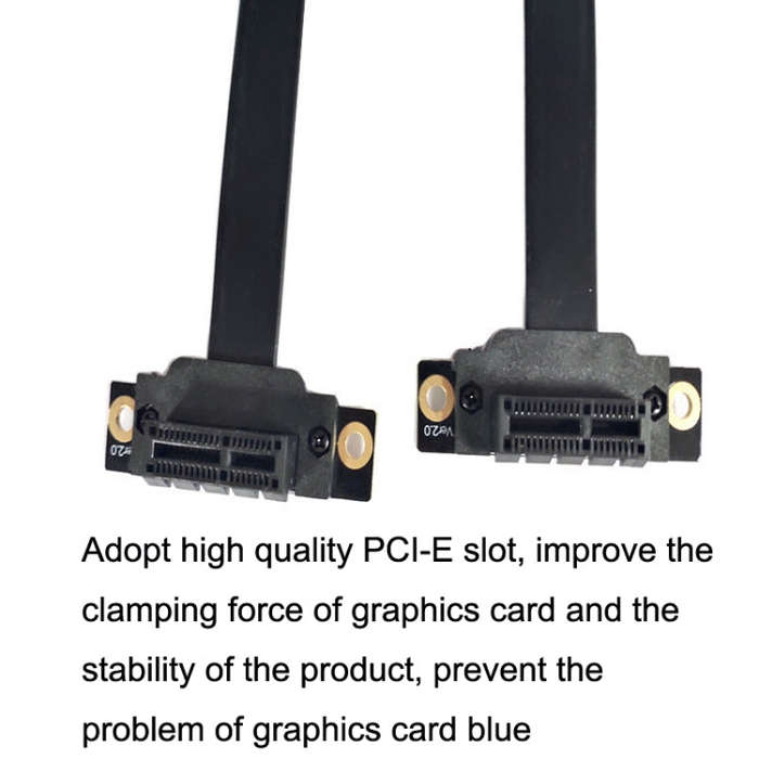 PCI-E 3.0 1X To 1X 90 Degrees Reverse Graphics Card / Wireless Network Card / Conversion Card Ext...