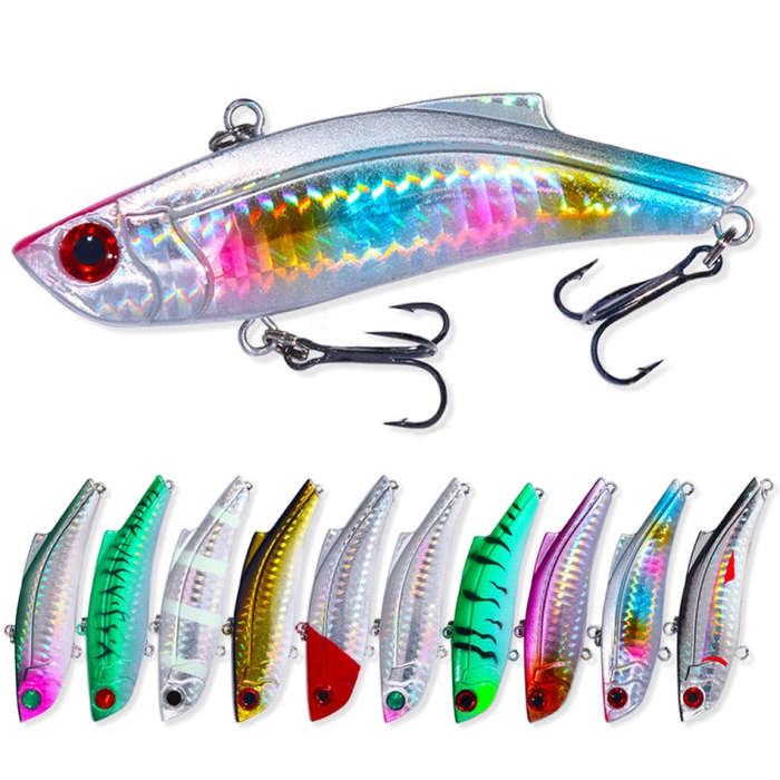 HENGJIA VI025 Submerged Trembling Swimming VIB Lure Plastic Fake Bait, Size: 9cm 28g(10)