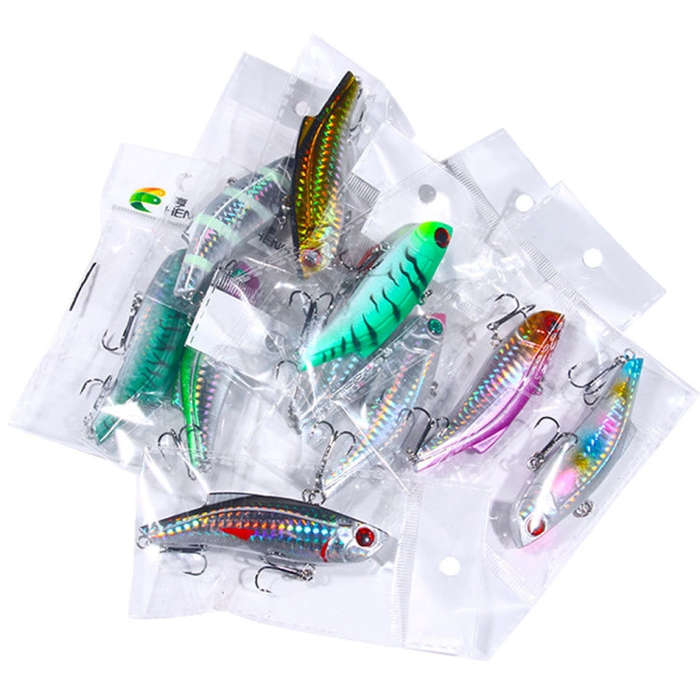 HENGJIA VI025 Submerged Trembling Swimming VIB Lure Plastic Fake Bait, Size: 9cm 28g(9)