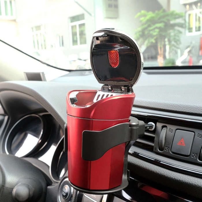 B1101 Car Water Cup Holder Multi-functional Air Conditioning Outlet Ashtray Fixing Bracket(Black)