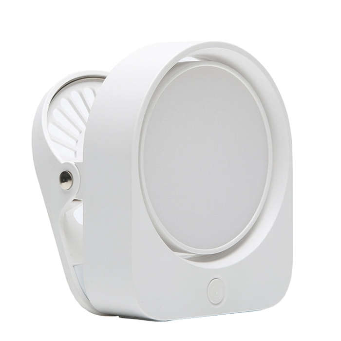 Eye-care Study Desk Lamp Dormitory Bedside Reading Rechargeable Clip-On Night Lamp(White)