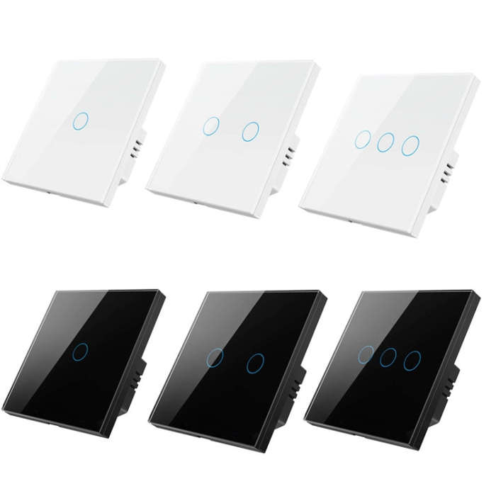 Tuya ZigBee Zero Firewire Touch Wall Remote Control Switch Light Control Voice Switch EU Plug, St...