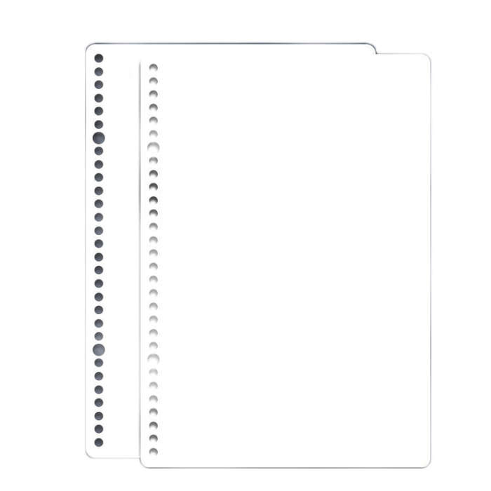 5sets Frosted Loose-Leaf Book Cover DIY Hand Book Cover, Size: A4(White)