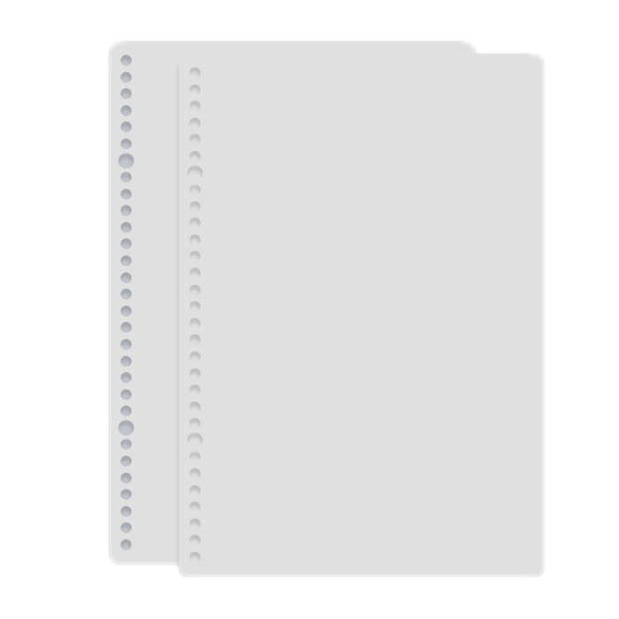 5sets Frosted Loose-Leaf Book Cover DIY Hand Book Cover, Size: B5(Gray)