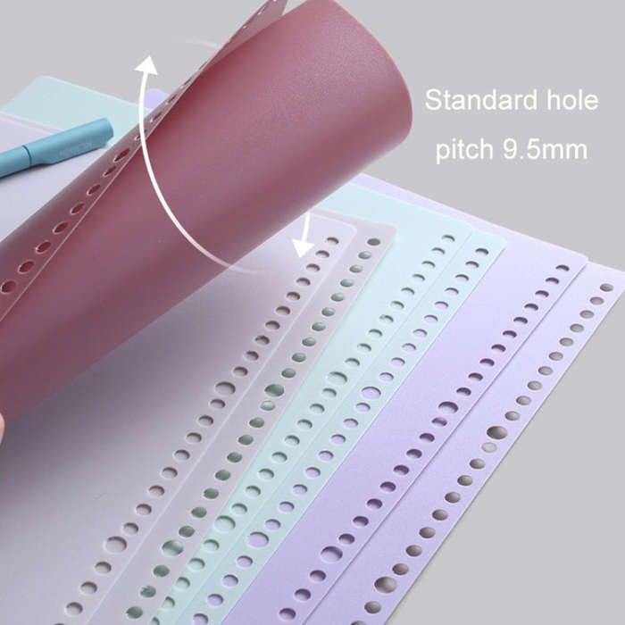 5sets Frosted Loose-Leaf Book Cover DIY Hand Book Cover, Size: B5(Purple)