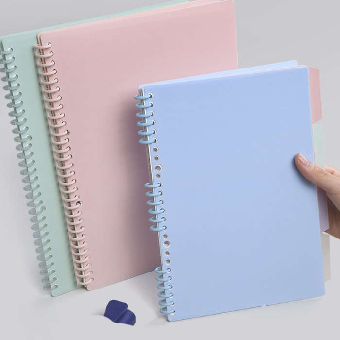 5sets Frosted Loose-Leaf Book Cover DIY Hand Book Cover, Size: B5(White)