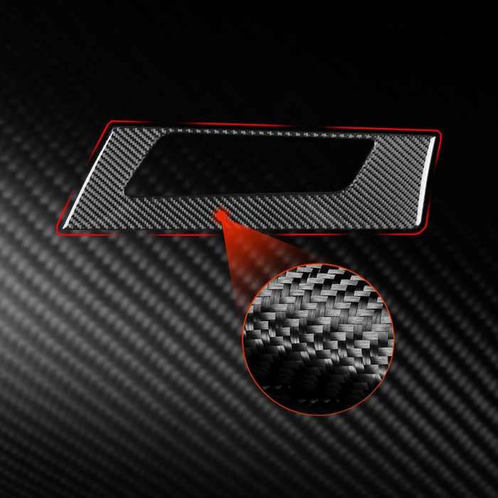 For 2019-2024 BMW 8 Series G14 Right-hand Drive Dashboard Speaker Frame Sticker(Black)