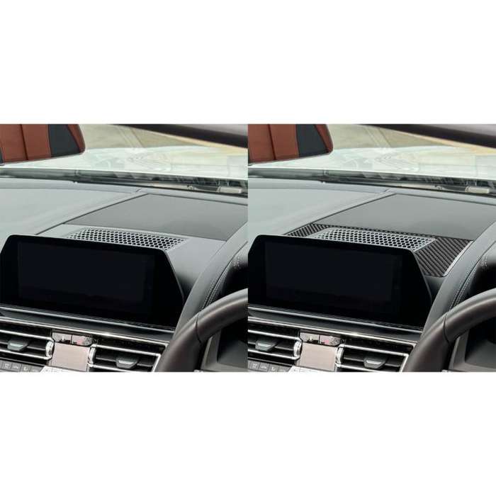 For 2019-2024 BMW 8 Series G14 Right-hand Drive Dashboard Speaker Frame Sticker(Black)