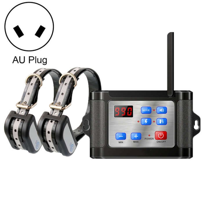 Outdoor Wireless Electronic Pet Fence Night Reflective Collar, Specification: One for Two(AU Plug)