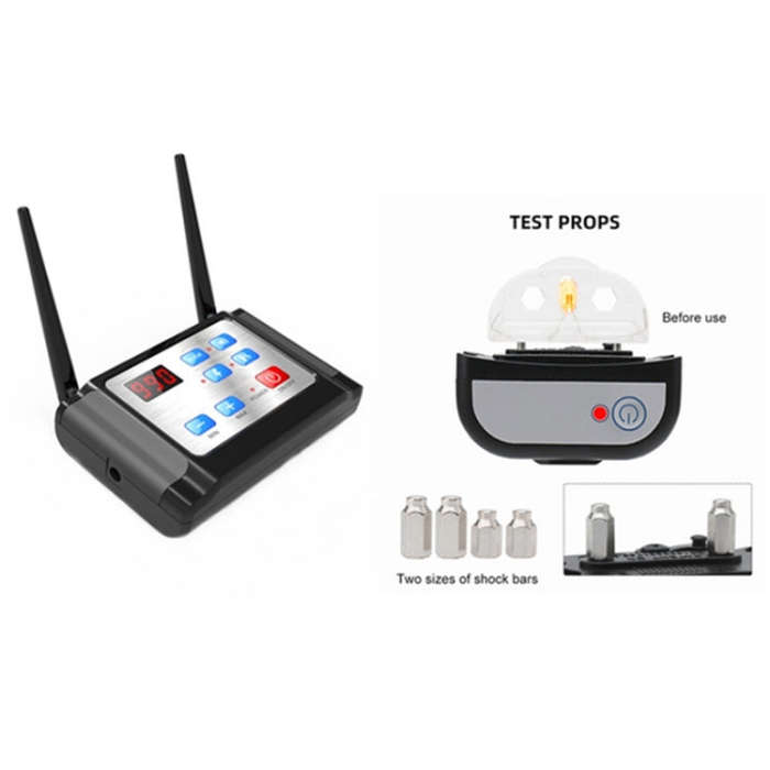Outdoor Wireless Electronic Pet Fence Night Reflective Collar, Specification: One for  Three(EU P...