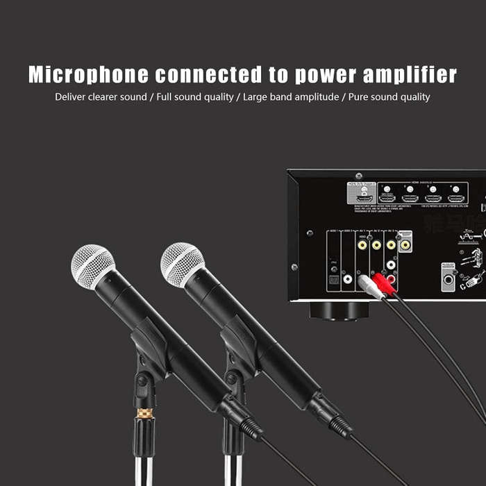 2RCA To 2XLR Speaker Canon Cable Audio Balance Cable, Size: 1.5m(Dual Lotus To Dual Female)