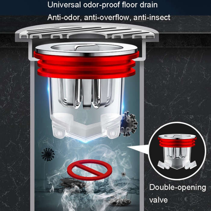 Bathroom Floor Drainage Deodorizer Seal Cover Inner Core Toilet Universal Anti-bug Tube