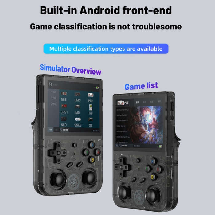 ANBERNIC RG353V  3.5 Inch Wireless Game Box Android 11 Linux OS Handheld Game Console 256G 35000 ...