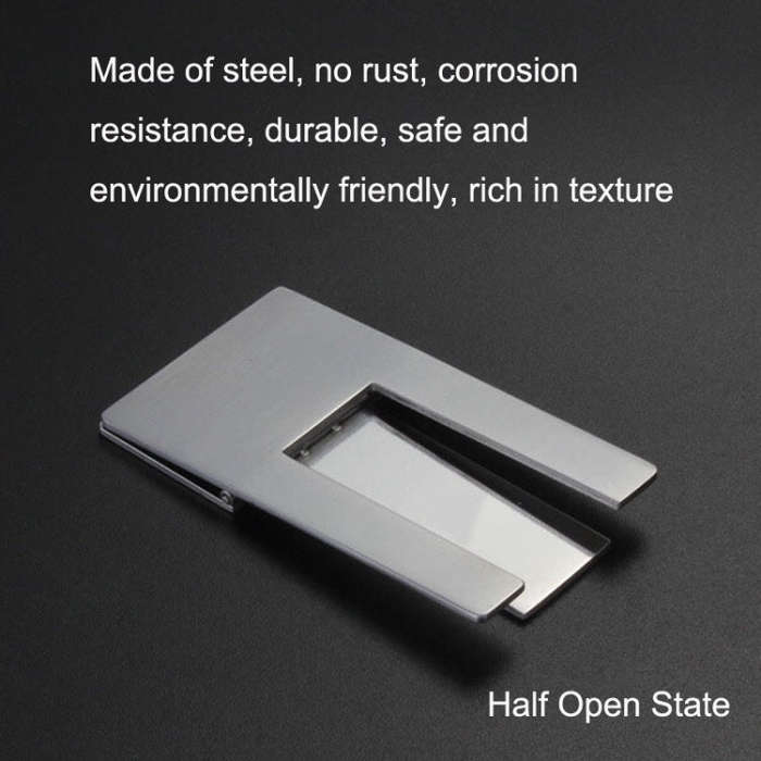 2pcs Stainless Steel Cigar Holder Portable Folding Cigarette Holder(Silver)