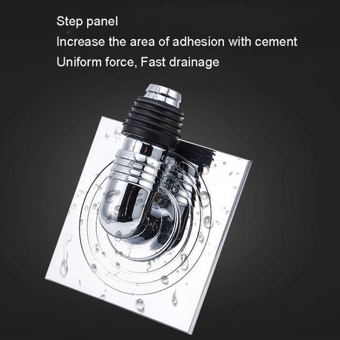 Washing Machine Using Full Copper Floor Drain(K6051 Gold+Plastic Single Bend+Straight Row)