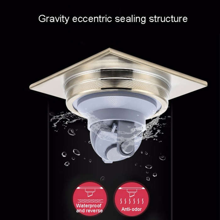 Washing Machine Using Full Copper Floor Drain(K6051 Gold+Plastic Single Bend+Straight Row)