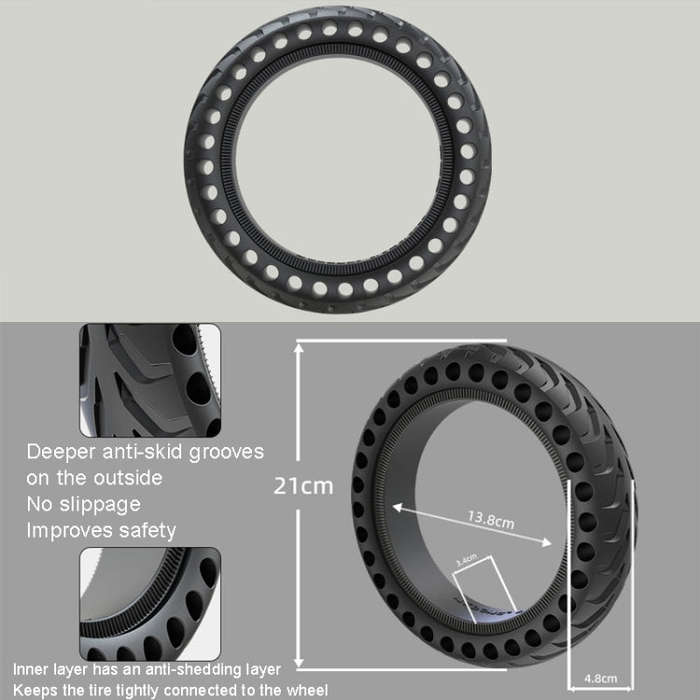 8 inch Electric Scooter Non-slip Honeycomb Outer Tire For Xiaomi M365/M365 Pro /1S/Pro2/Essential...