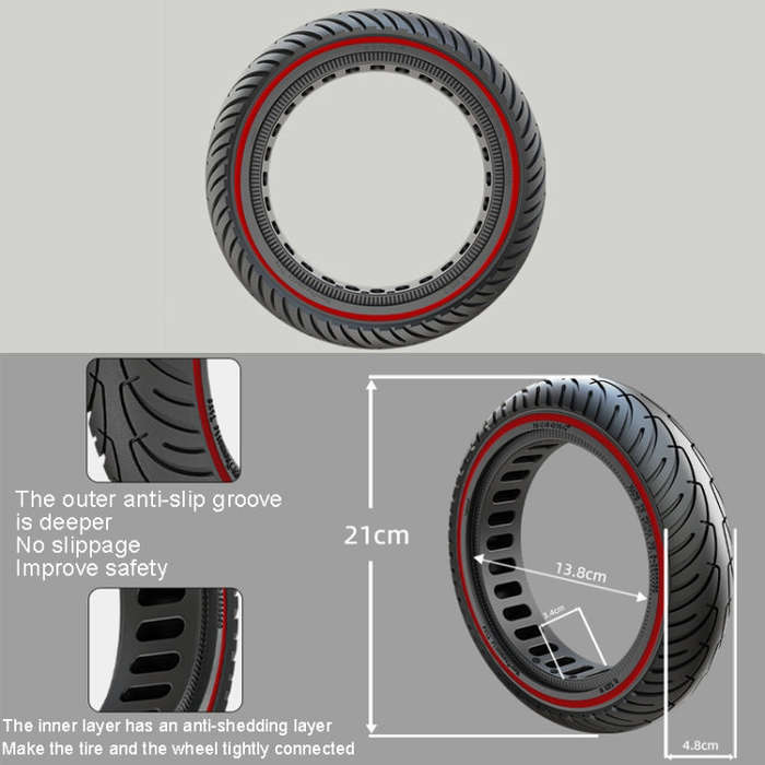 Electric Scooter 8.5 inch Honeycomb Solid Tire For Xiaomi M365/M365 Pro /1S/Pro2/Essential(Blue)