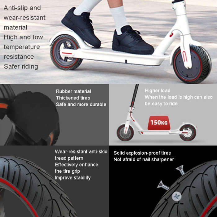 Electric Scooter 8.5 inch Honeycomb Solid Tire For Xiaomi M365/M365 Pro /1S/Pro2/Essential(Red)