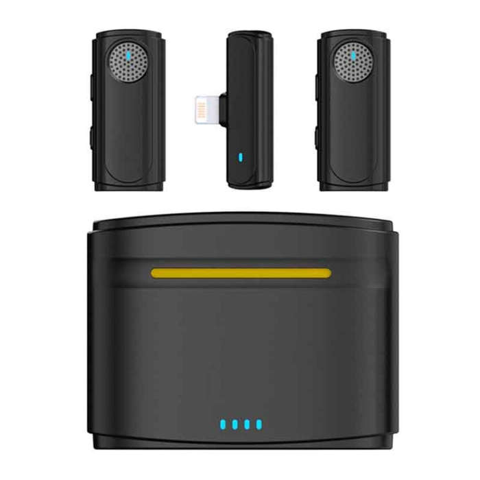 J20 One-two Wireless Lavalier Microphone Audio Video Recording ,Spec: 8 Pin Interface