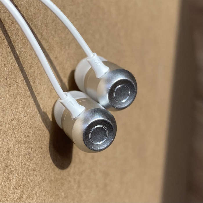For Quest 2 VR Glasses Ear-in Headset 3.5 Elbow Aluminum Earphones(White)