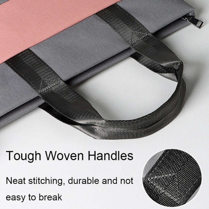 ST05DZ 14.1-15.4 Inch Universal Color Matching Portable Laptop Liner Bag(Pink and Gray)