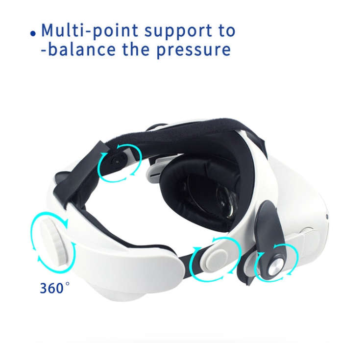 For Quest 2 VR Glasses Adjustable Improve Comfort Elite Head Strap