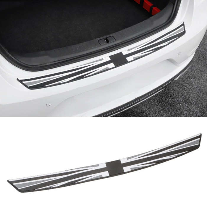 Car Trunk Anti-collision Strip Threshold Decoration Protection Sticker(British Gray)