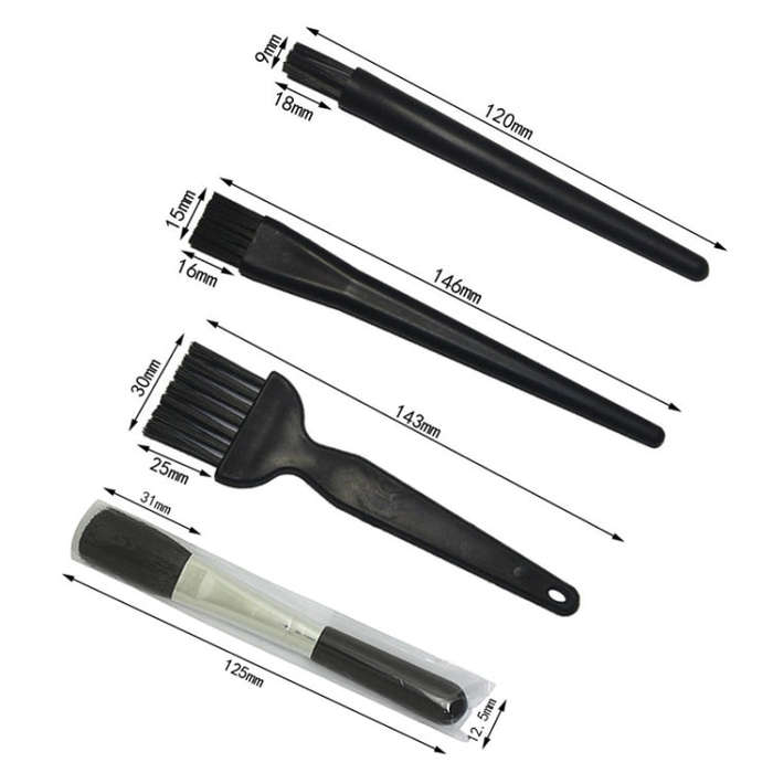 4pcs/set (4 Hard Hair) Computer Keyboard Screen Camera Lens Digital Equipment Cleaning Brush