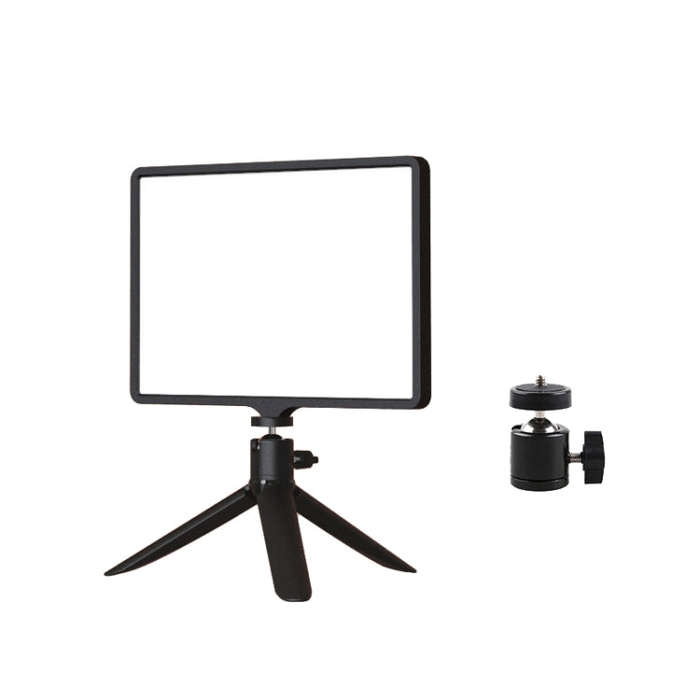 10 Inch 3000-6500K Three-color Temperature Photography Flat-panel Live Fill Light,Spec: Small Tripod