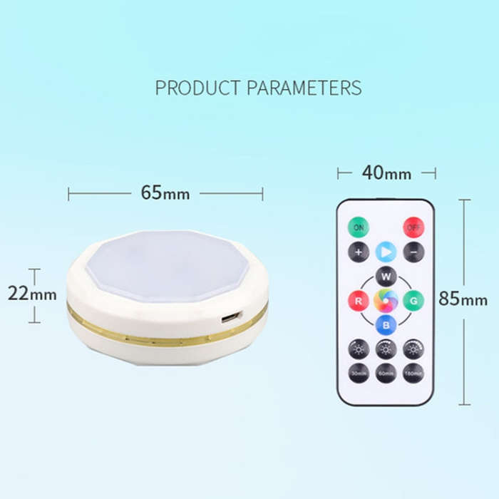 TL004-RGB USB Charging RGB Light Effect Ambient Light with Remote Control(Black Gold Edge)