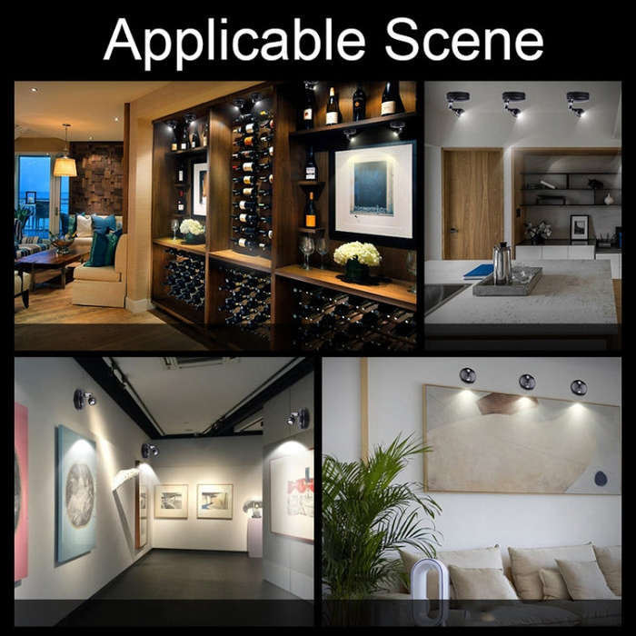 TL006-SIN Battery Type Rotatable Wine Cabinet Decorative LED Spotlights with Remote Control