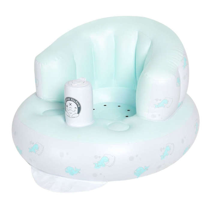 DOCTOR DOLPHIN  DD09006 Baby Training Chair Inflatable Sofa(Light Blue)
