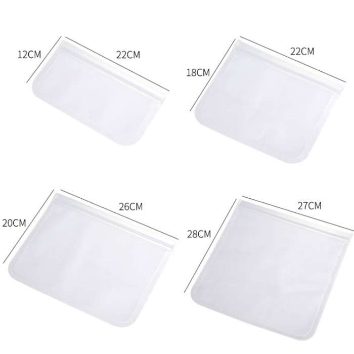 10pcs EVA Refrigerator Reusable Food Airtight Peservation Bag, Size: Extra Large