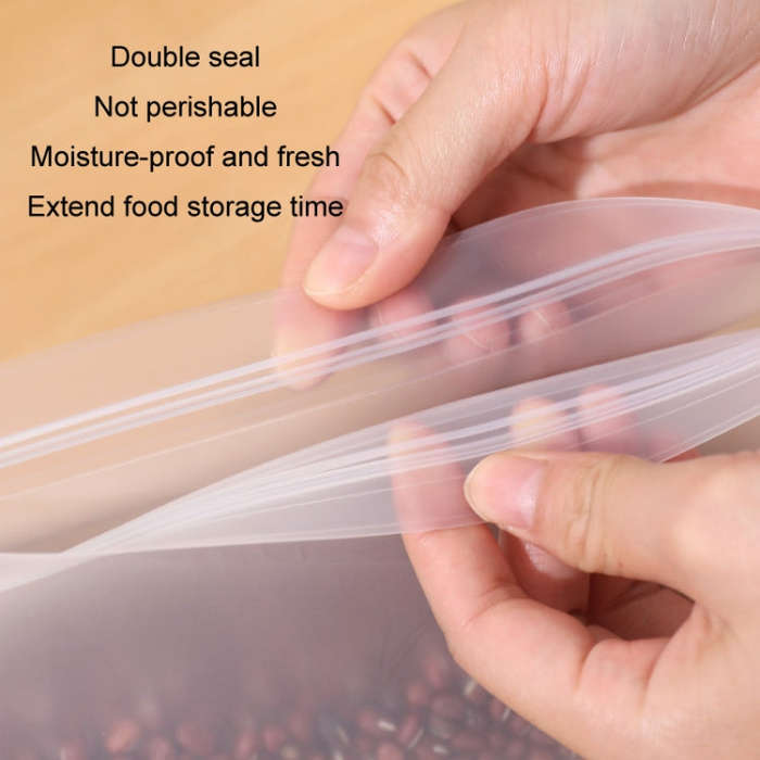 10pcs EVA Refrigerator Reusable Food Airtight Peservation Bag, Size: Extra Large