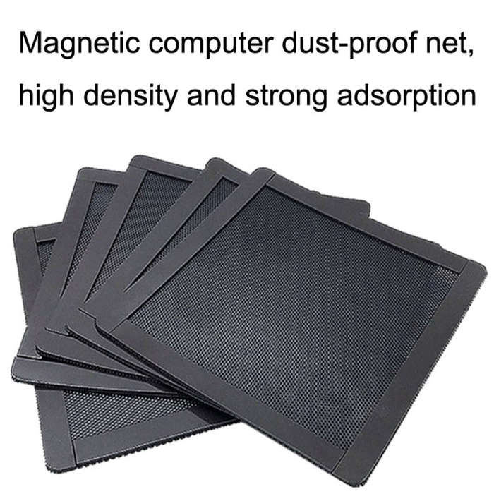 10pcs 12cm Punching Magnetic Suction PVC Cooling Fan Dust Net Desktop Computer Industrial Fan Fil...