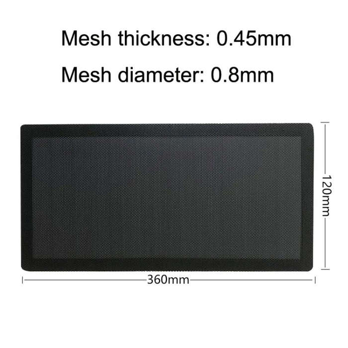 10pcs 12x36cm With Magnetic Suction PVC Cooling Fan Dust Net Desktop Computer Industrial Fan Filt...